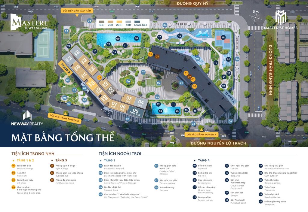 Mặt bằng Masteri Rivera Danang Mặt bằng Masteri Rivera Danang